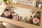 Rose Herbarium Desk Mat with dimensional printed themed artwork; representative AI-generated mockup.