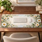 Daisy Chain Desk Mat with dimensional printed themed artwork; representative AI-generated mockup.