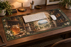 Honey Harvest Pantry Desk Mat with dimensional printed themed artwork; representative AI-generated mockup.