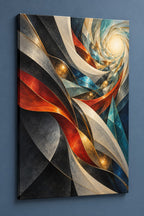 Emberline Rescue Atrium Stretched Canvas Wall Art with dimensional printed themed artwork; representative AI-generated mockup.