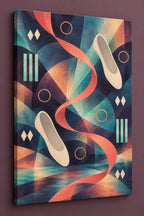 Tempo Lantern Rehearsal Stretched Canvas Wall Art with dimensional printed themed artwork; representative AI-generated mockup.