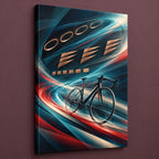 Slipstream Aurora Circuit Stretched Canvas Wall Art with dimensional printed themed artwork; representative AI-generated mockup.