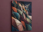 Threadlight Bloomrift Stretched Canvas Wall Art with dimensional printed themed artwork; representative AI-generated mockup.