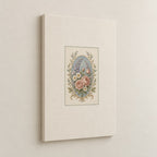 Vintage Garden Cameo Stretched Canvas Wall Art with dimensional printed themed artwork; representative AI-generated mockup.