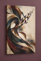 Cadence Inkfold Stretched Canvas Wall Art with dimensional printed themed artwork; representative AI-generated mockup.