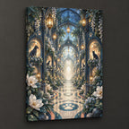 Vet Tech Lantern Conservatory Stretched Canvas Wall Art with dimensional printed themed artwork; representative AI-generated mockup.