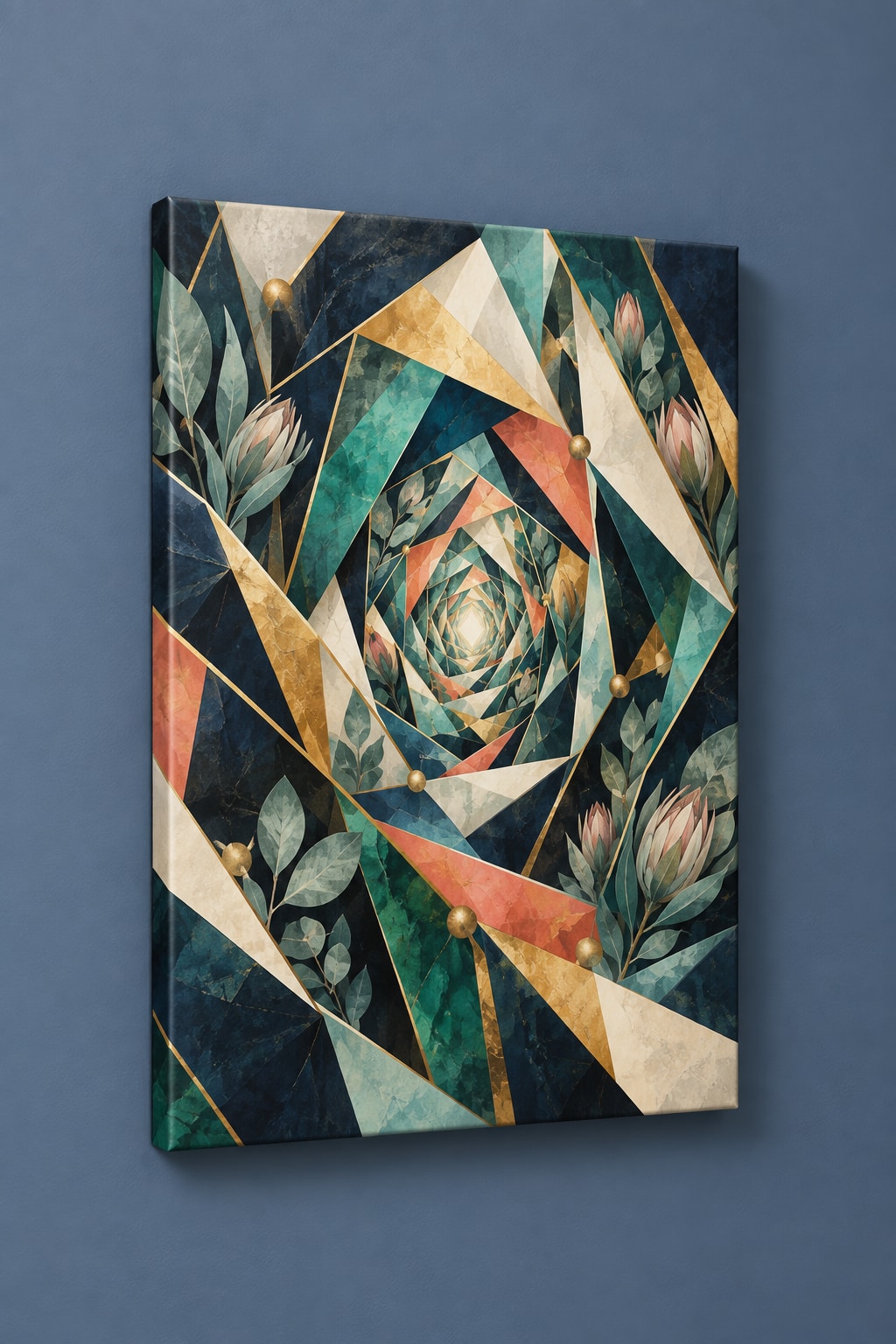 Venture Prism Atelier Stretched Canvas Wall Art with dimensional printed themed artwork; representative AI-generated mockup.