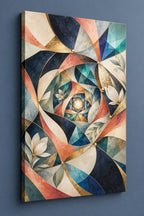 Compassion Bridge Atrium Stretched Canvas Wall Art with dimensional printed themed artwork; representative AI-generated mockup.