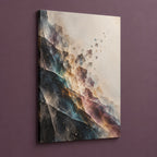 Silvergrain Afterimage Stretched Canvas Wall Art with dimensional printed themed artwork; representative AI-generated mockup.