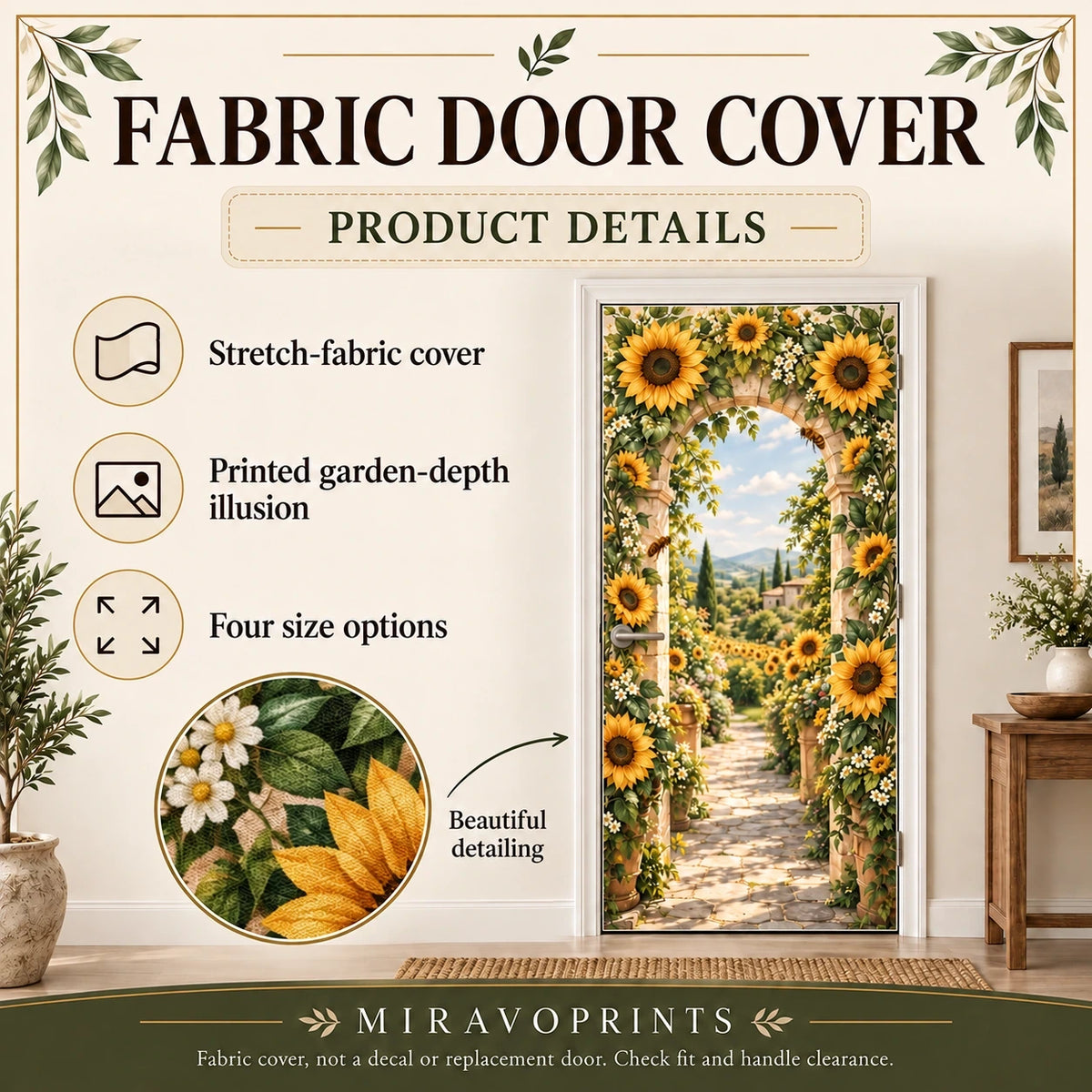 Fabric Door Cover material, construction and product features guide