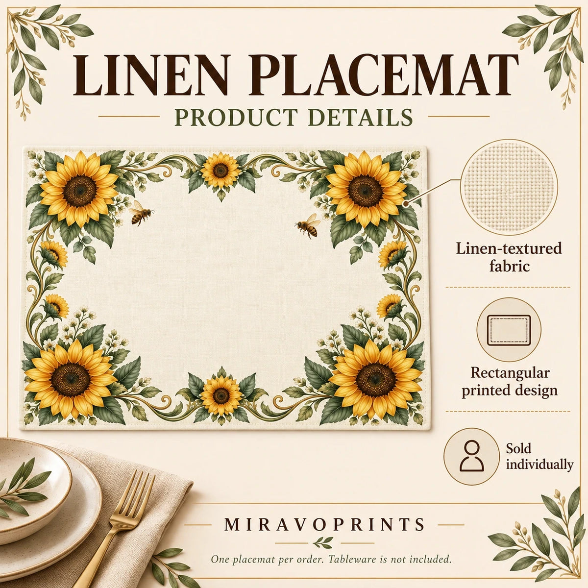 Linen Placemat material, construction and product features guide