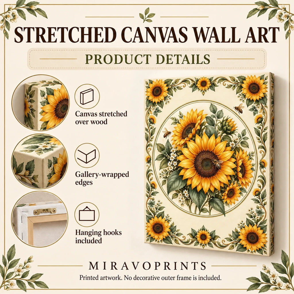 Stretched Canvas Wall Art material, construction and product features guide
