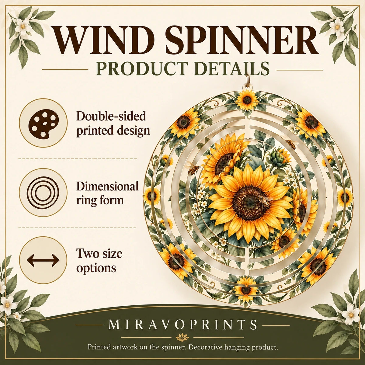 Wind Spinner material, construction and product features guide