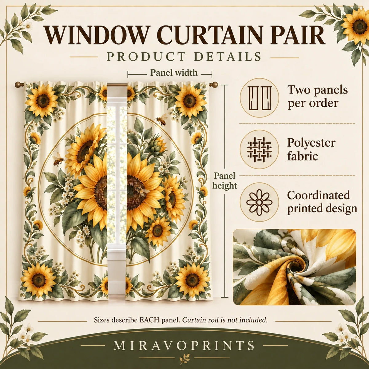 Window Curtain Pair material, construction and product features guide