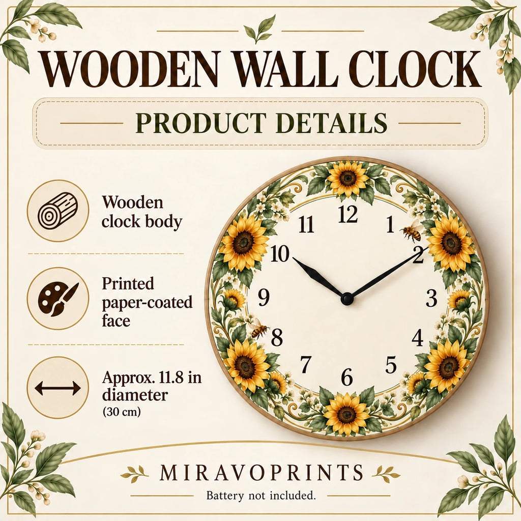 Wooden Wall Clock material, construction and product features guide