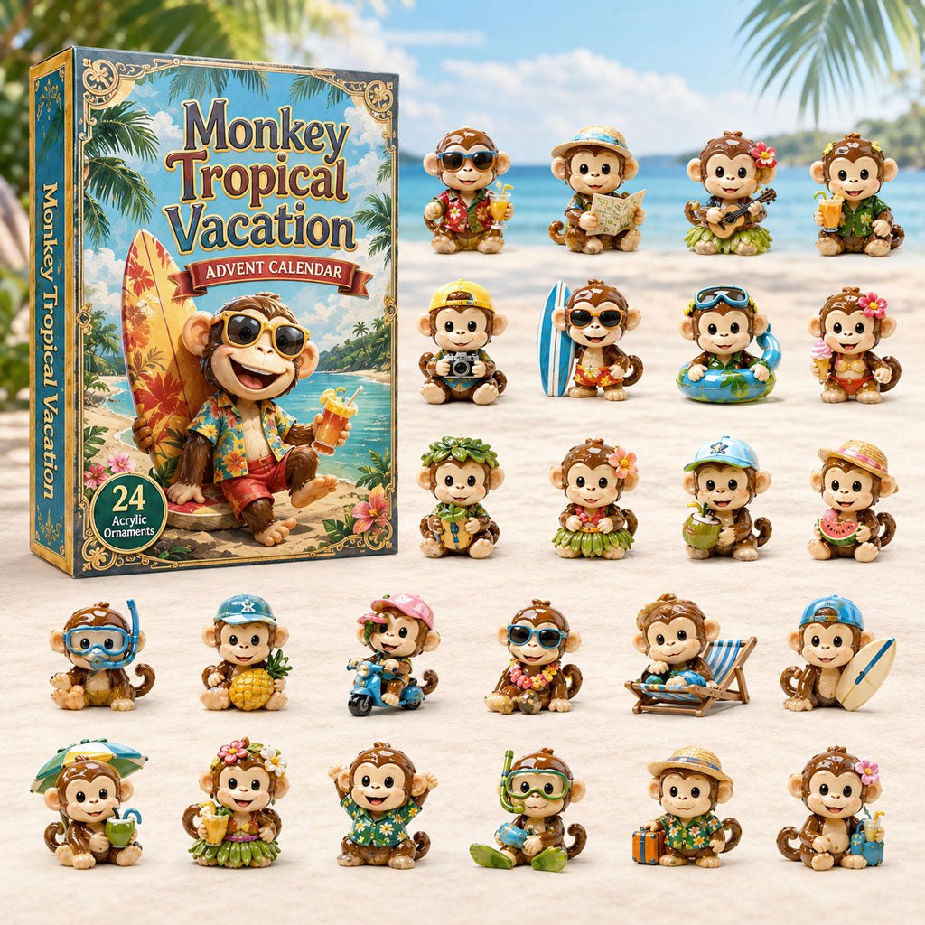 Monkey Tropical Vacation advent calendar