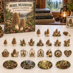 Morel Mushroom Advent Calendar - 24 Acrylic Charms
