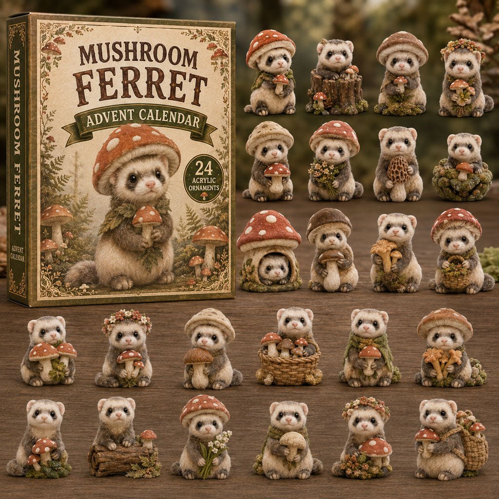 Mushroom Ferret advent calendar