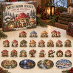 Mushroom Houses Advent Calendar - 24 Acrylic Charms