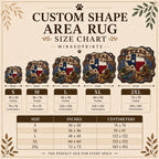 MiravoPrints custom shape area rug - non-slip backing detail