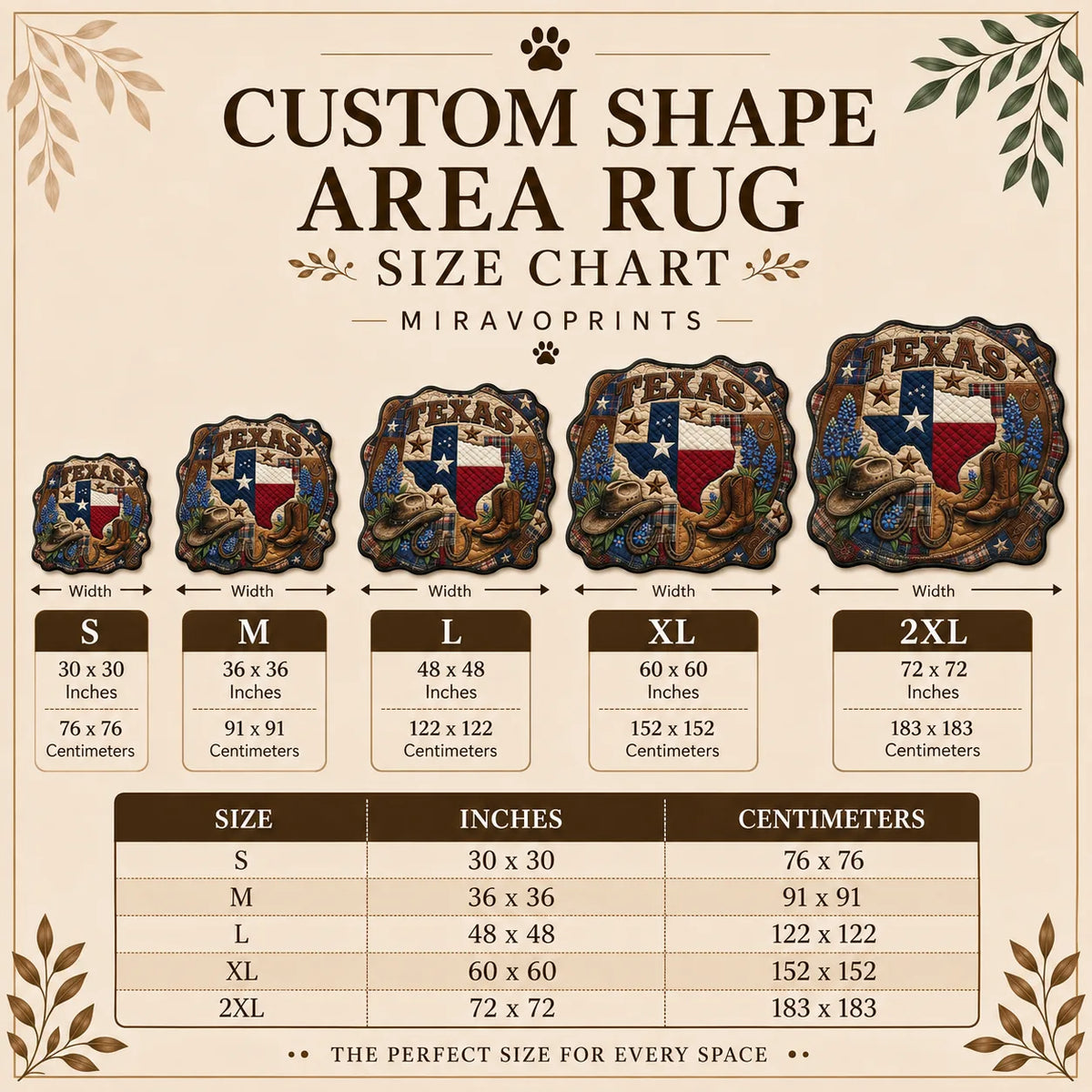 MiravoPrints custom shape area rug - non-slip backing detail