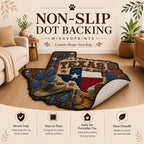 MiravoPrints custom shape area rug - machine washable care instructions