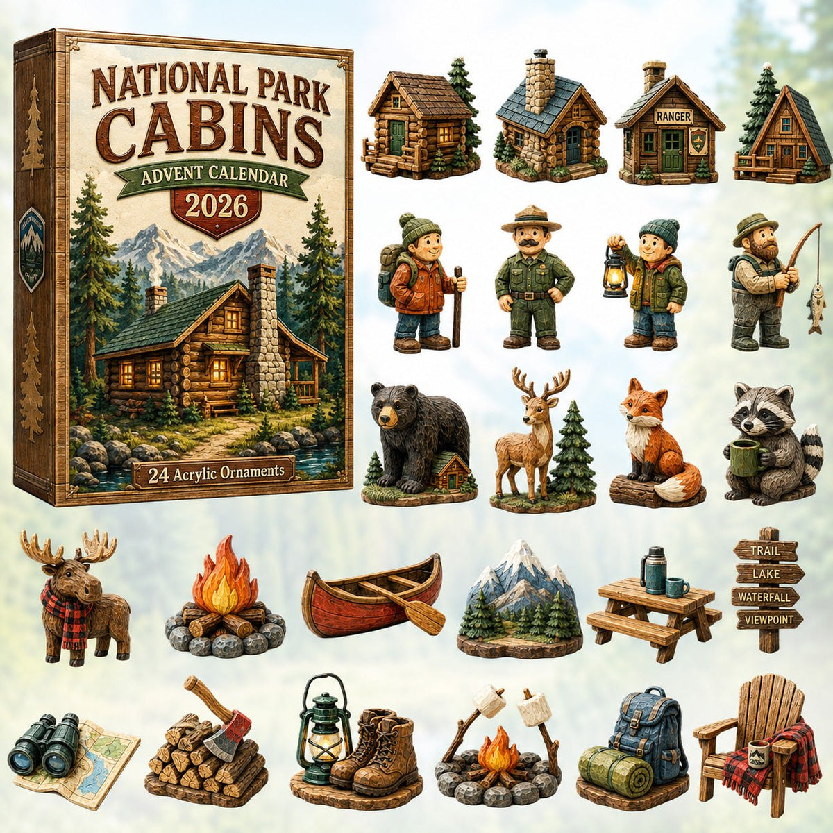 National Park Cabins advent calendar