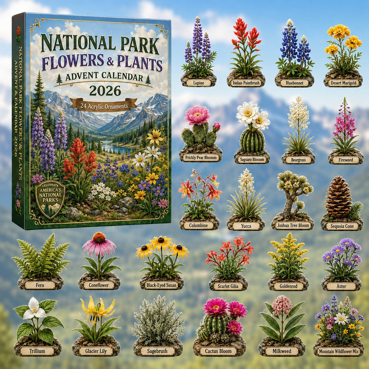 National Park Flowers & Plants advent calendar