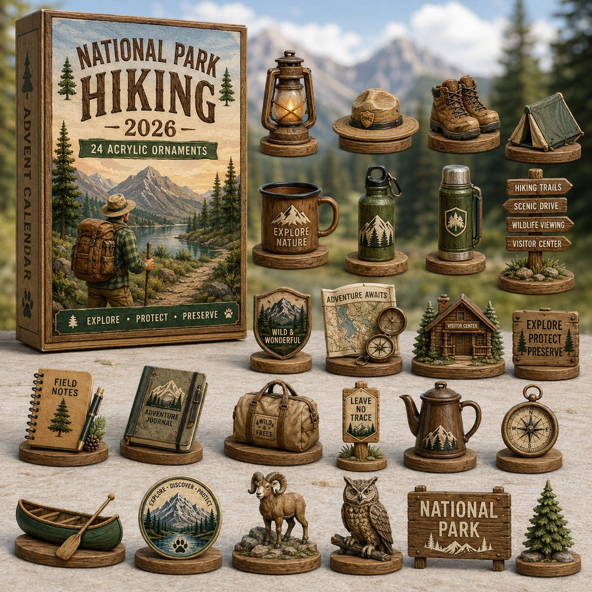 National Park Hiking advent calendar