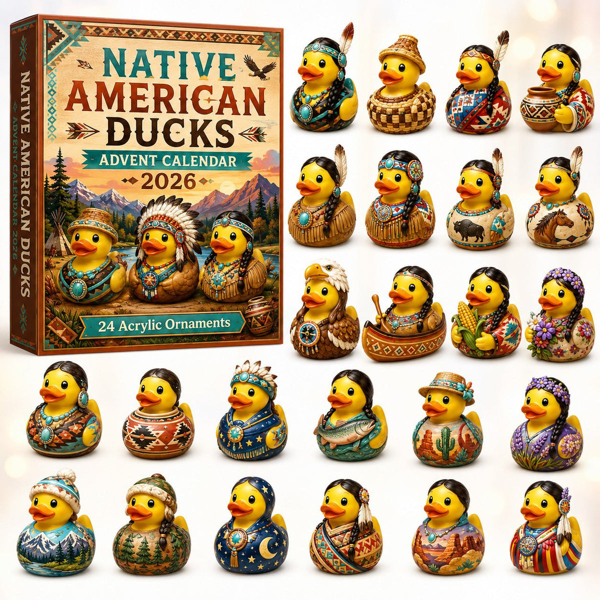 Native American Rubber Duck advent calendar