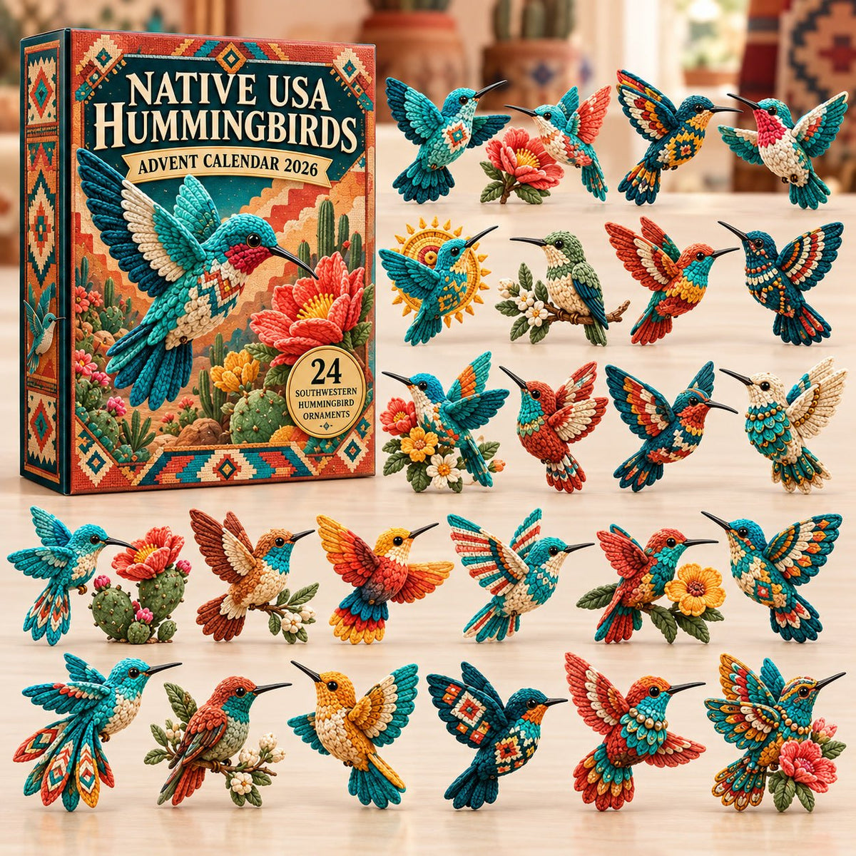Native Hummingbird advent calendar