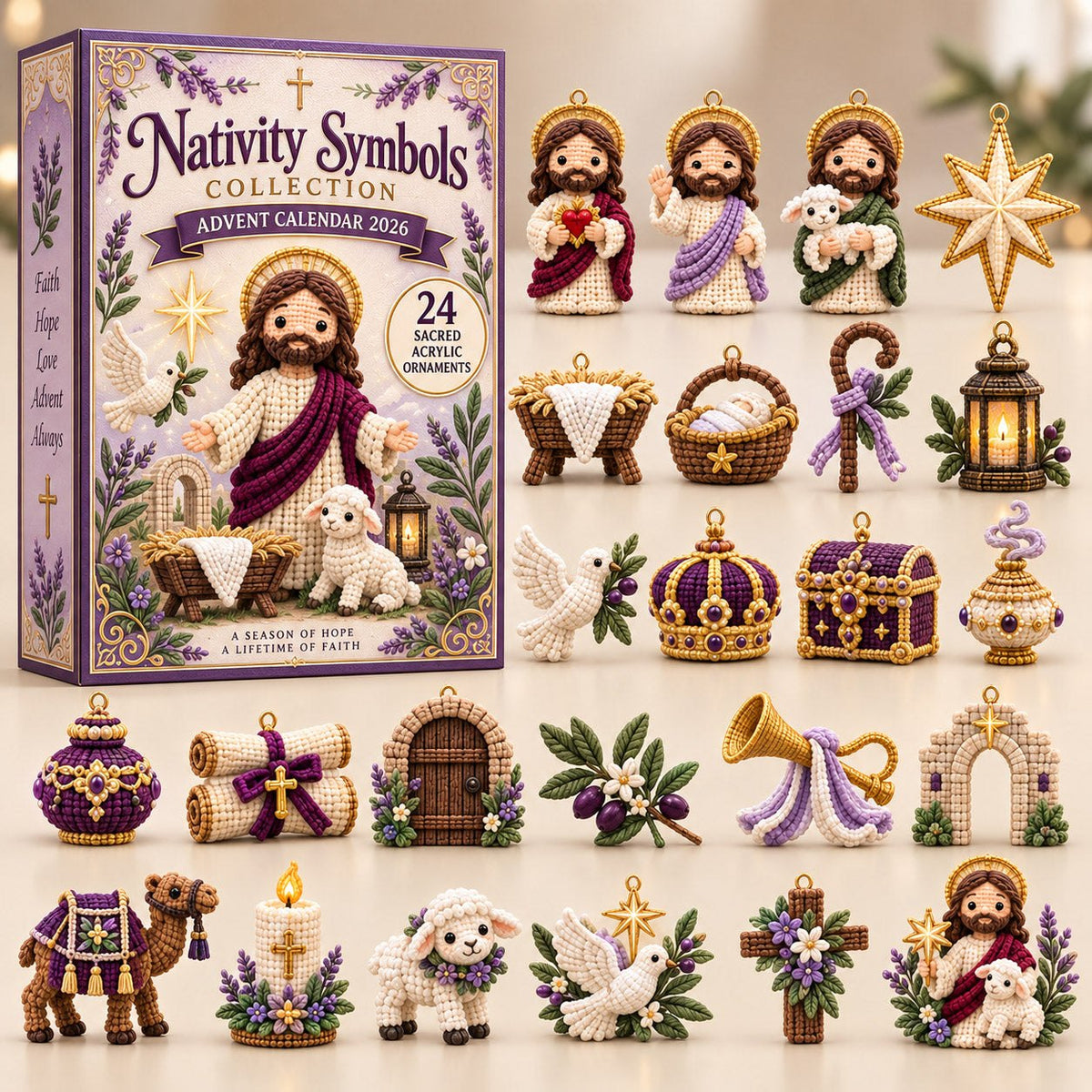 Nativity Symbol advent calendar