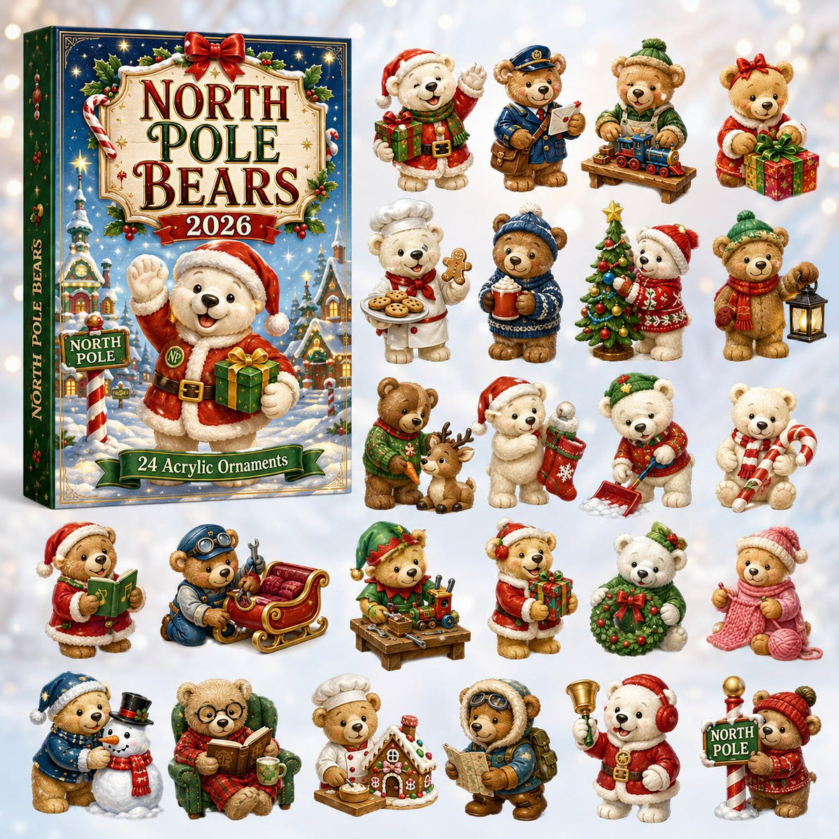 North Pole Bears advent calendar