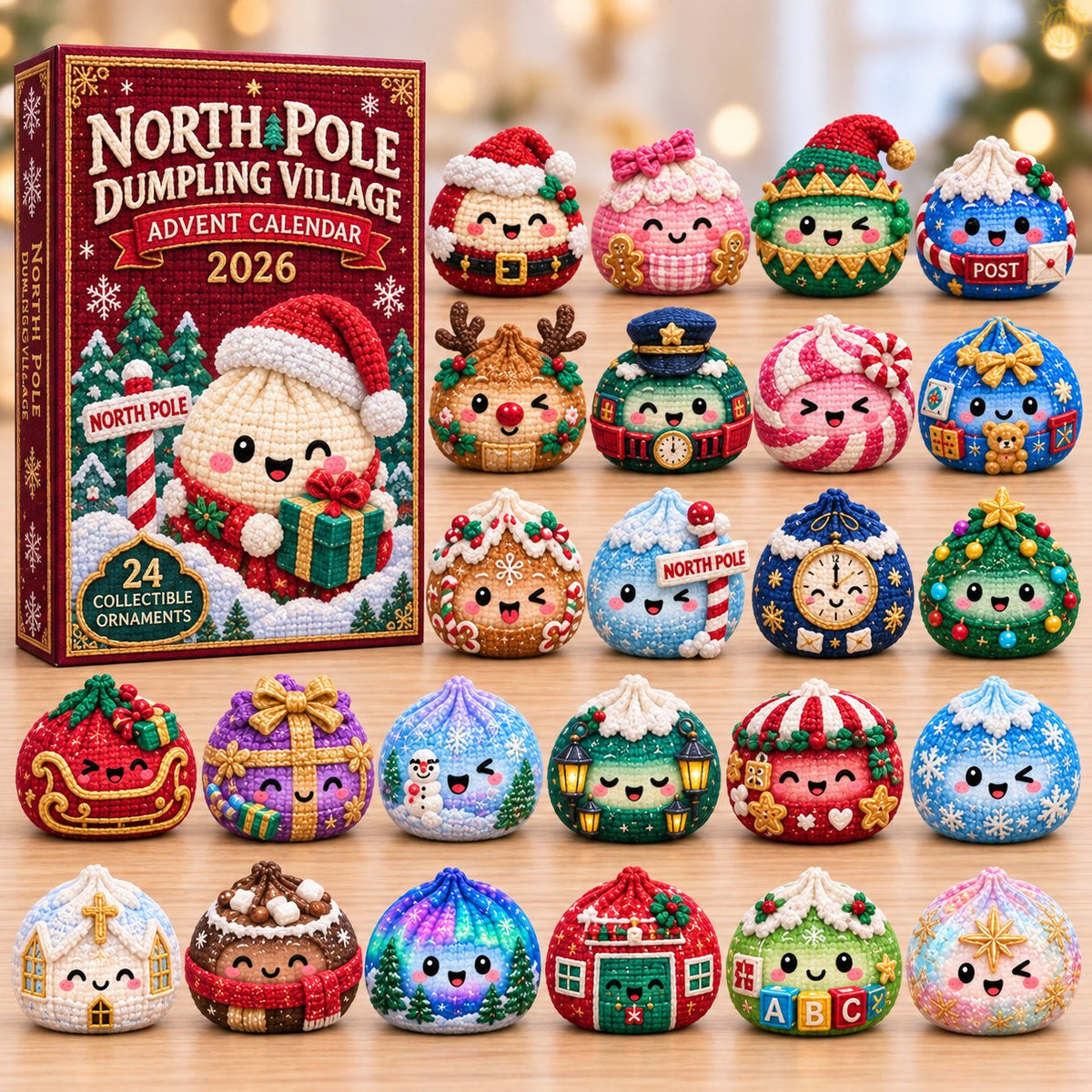 North Pole Dumpling Village advent calendar