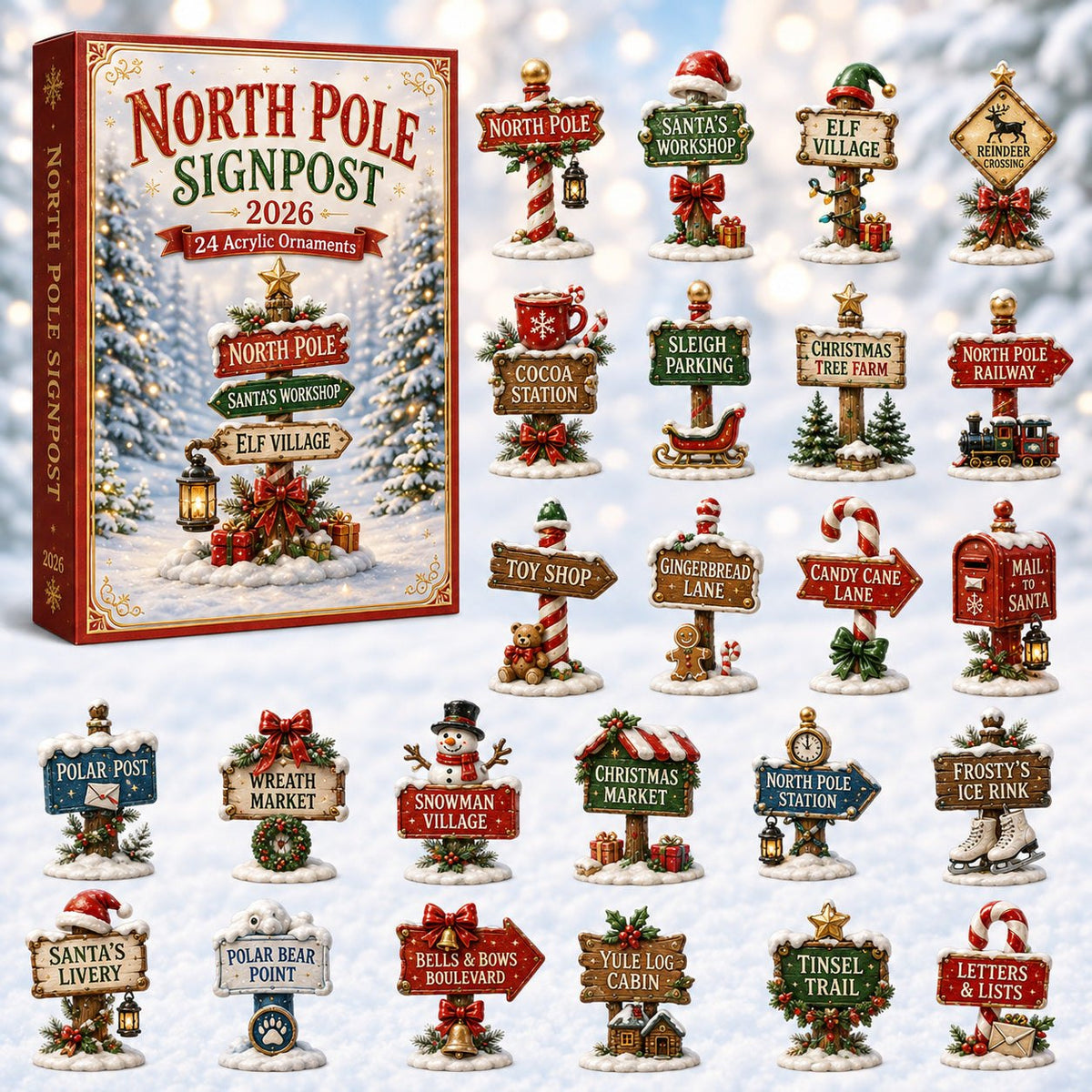 North Pole Signposts advent calendar