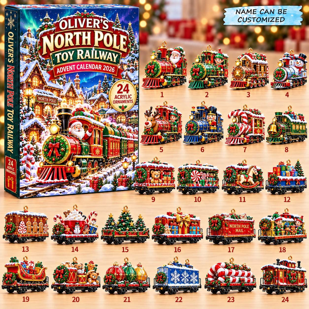 North Pole Toy Railway advent calendar