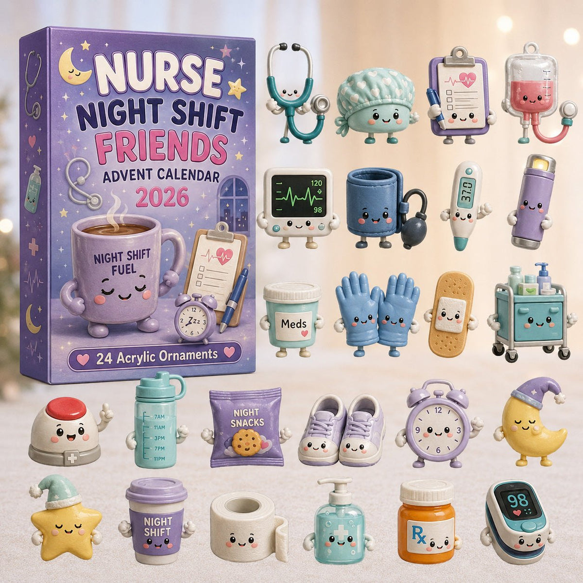 Nurse Night Shift Friends advent calendar