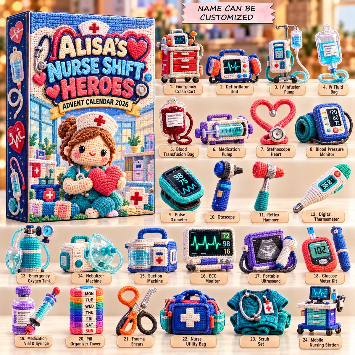 Nurse Shift Heroes advent calendar