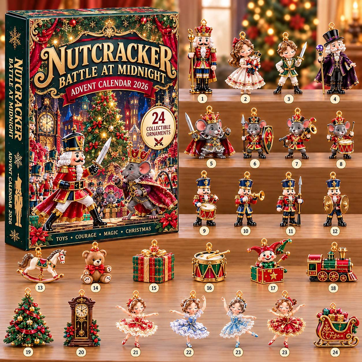 Nutcracker Battle at Midnight advent calendar
