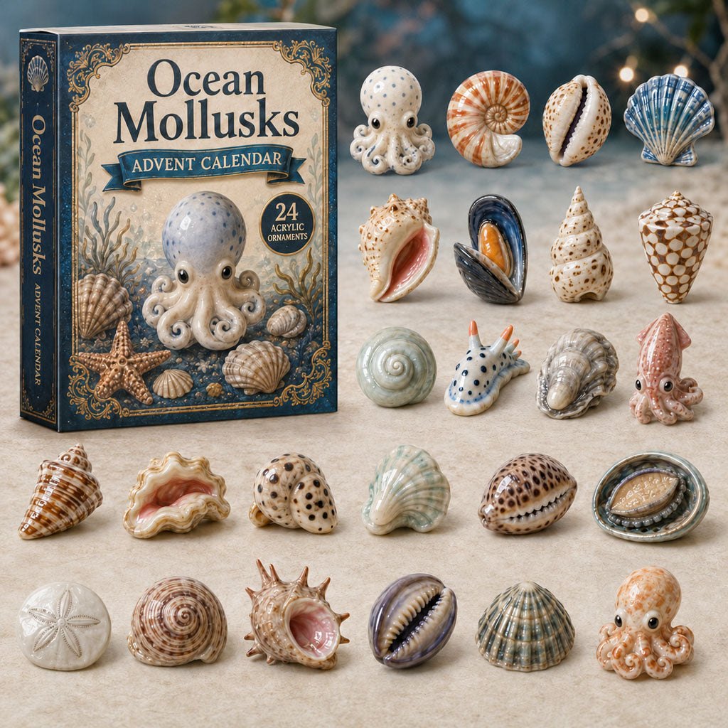 Ocean Mollusks Shells advent calendar
