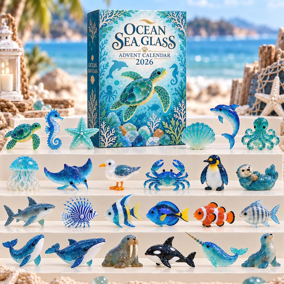 Ocean Sea Glass advent calendar