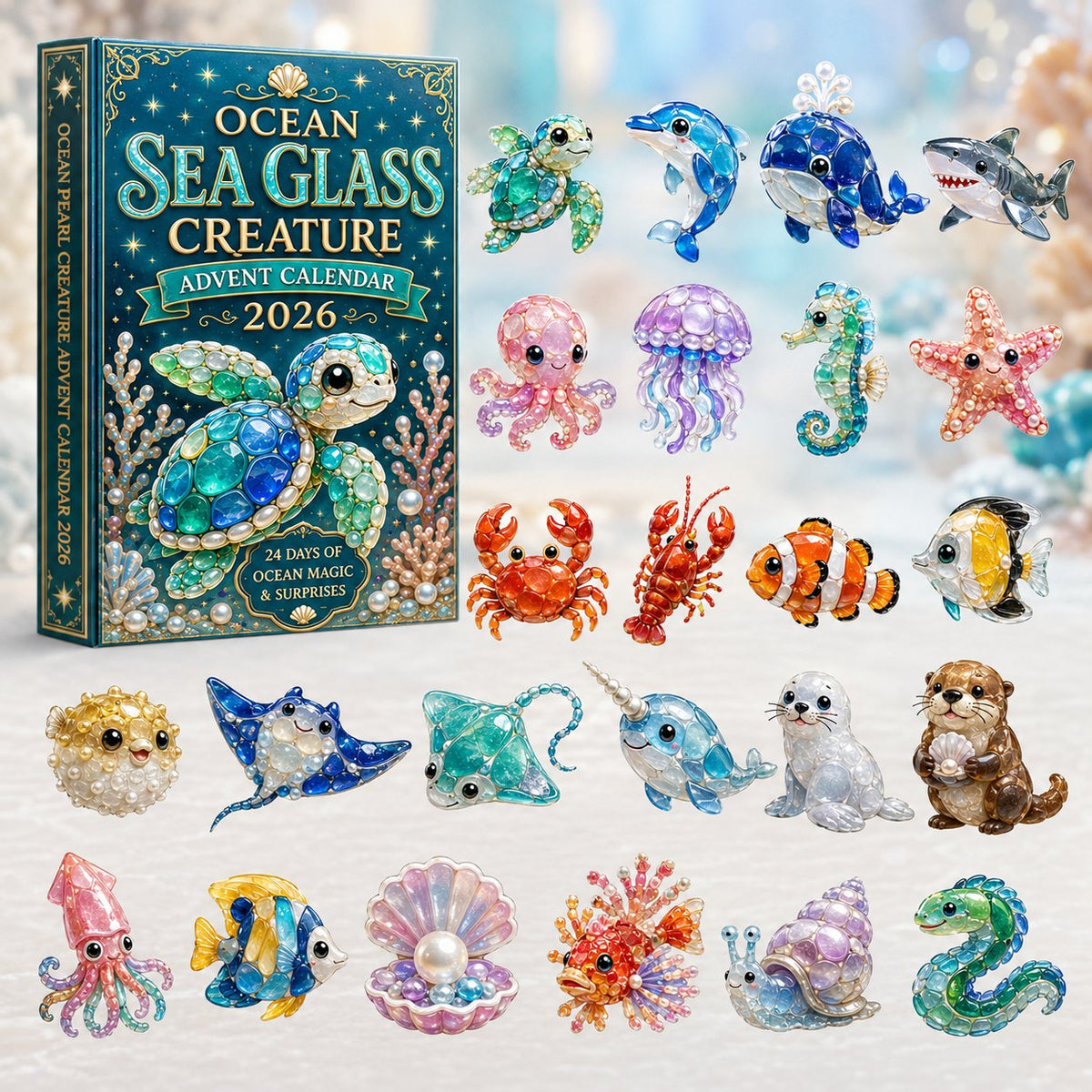 Ocean Sea Glass Creature advent calendar