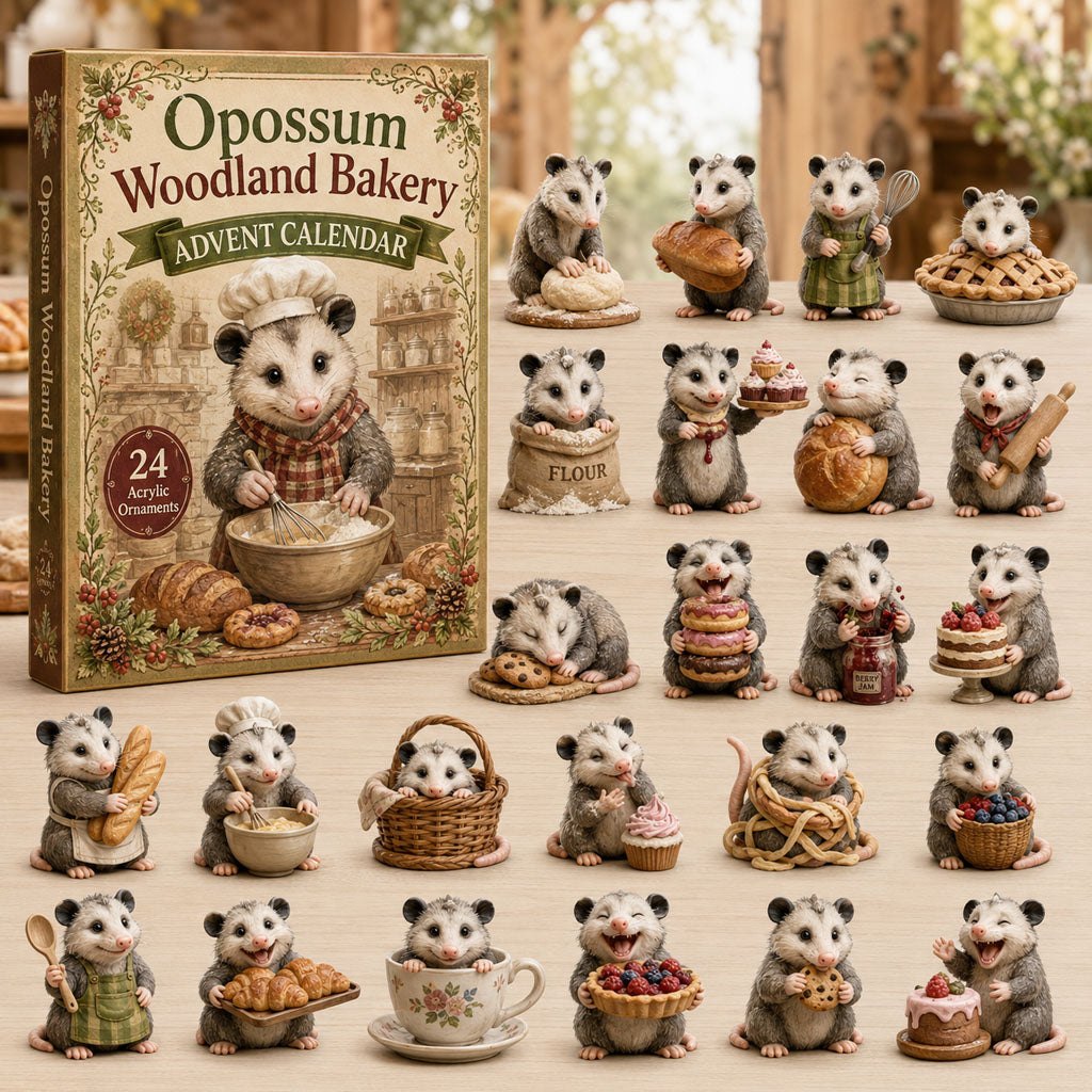Opossum Woodland Bakery advent calendar