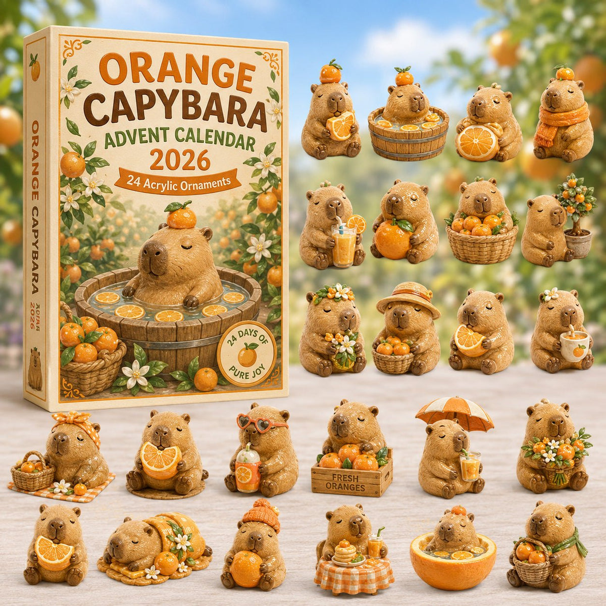 Orange Capybara advent calendar