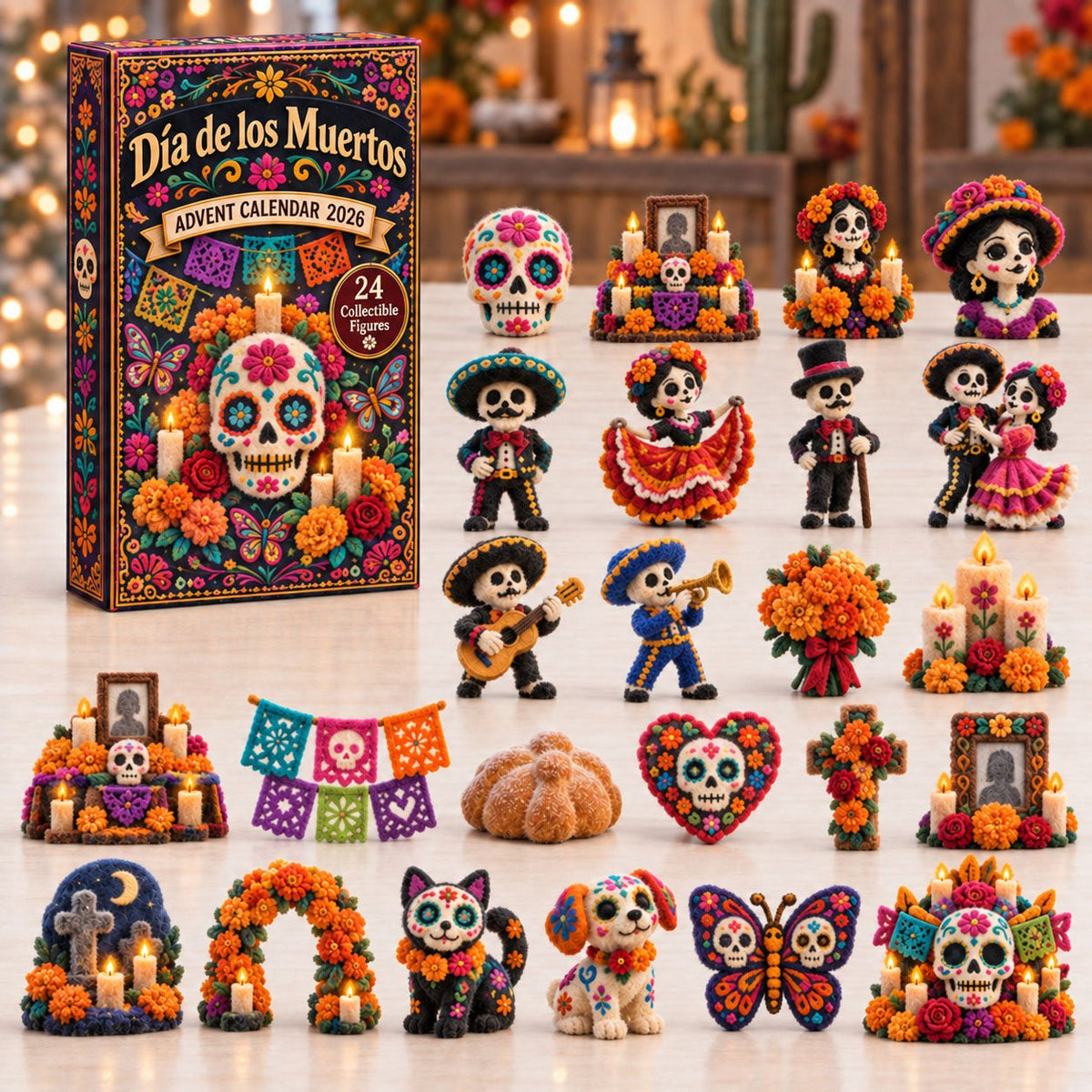Papel Picado Dia De Muertos advent calendar