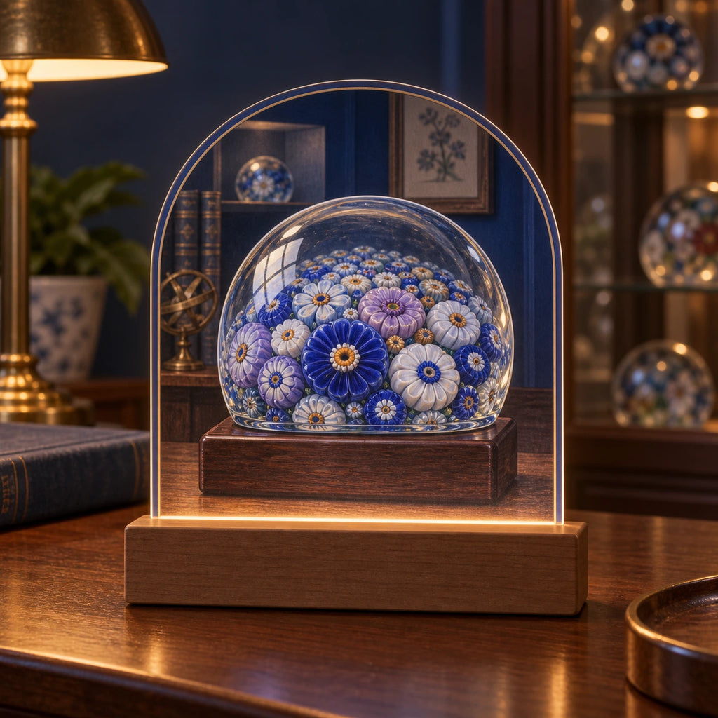 Paperweight Collector Acrylic Night Light with original printed optical 3D artwork