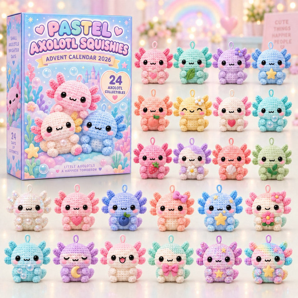 Pastel Axolotl advent calendar