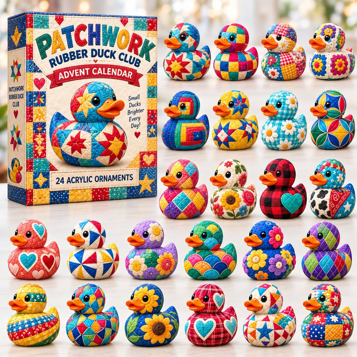 Patchwork Rubber Duck Club advent calendar