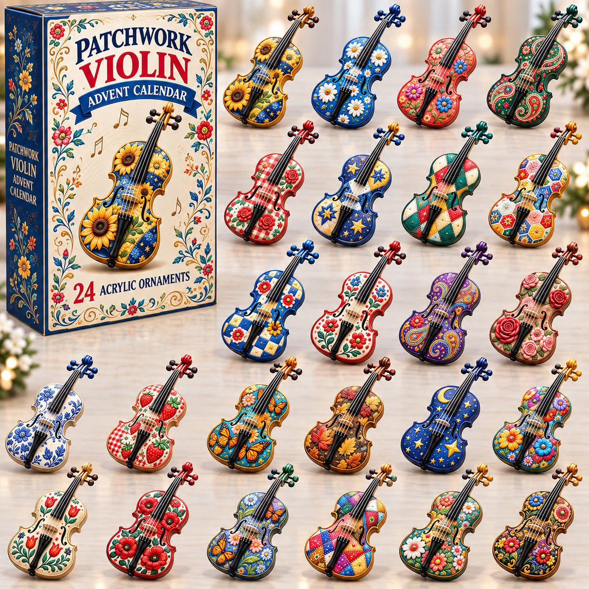 Patchwork Violin advent calendar