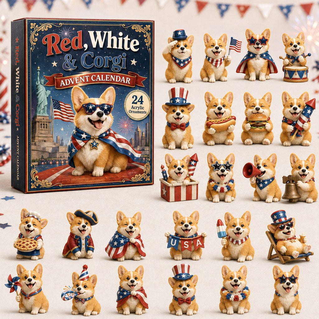 Patriotic Corgi advent calendar